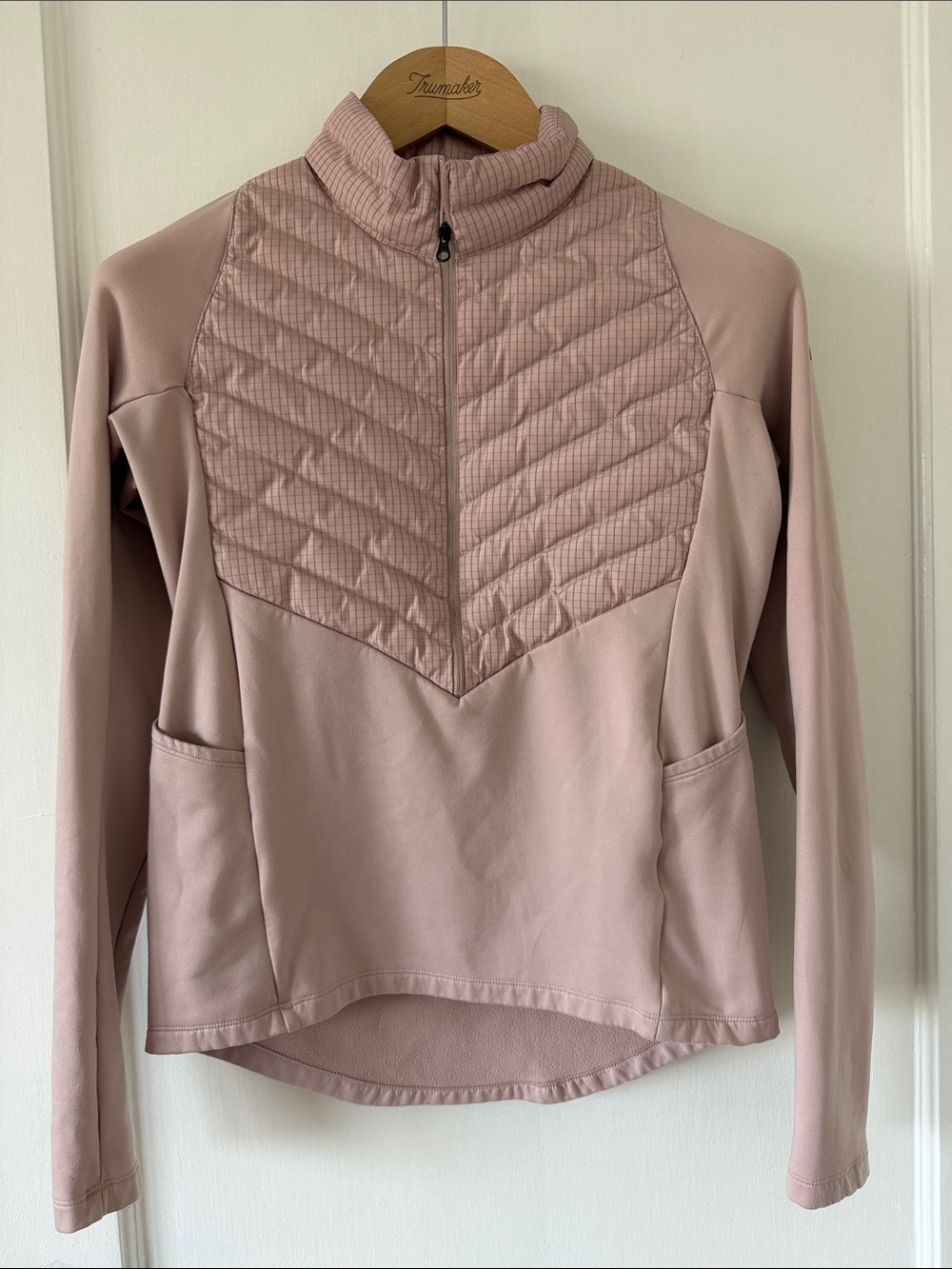 Nike Women's Quilted Pullover Puffer Jacket - Rose
